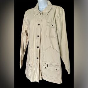 New! 100% Cotton 8 Pocket Utility Barn Jacket Large